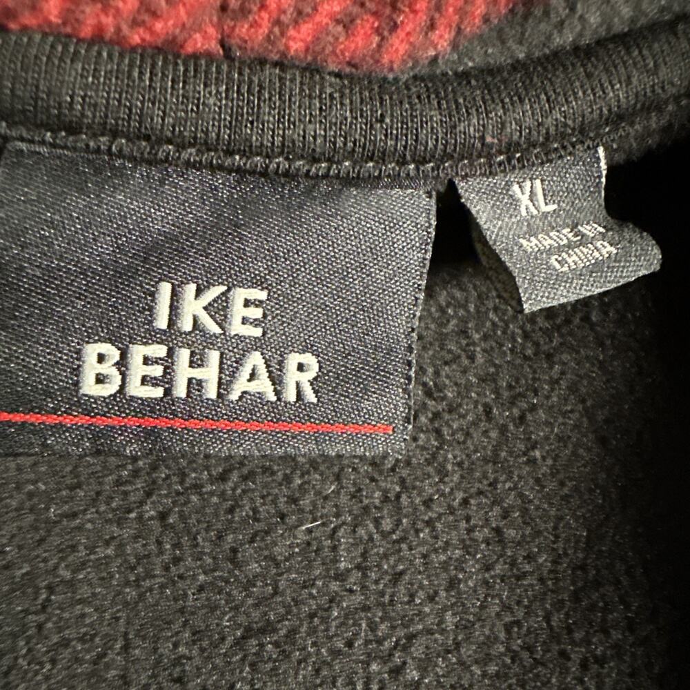 Ike Behar Buffalo Red Black Plaid Womens Fleece Belted Jacket XL - Picture 2 of 10